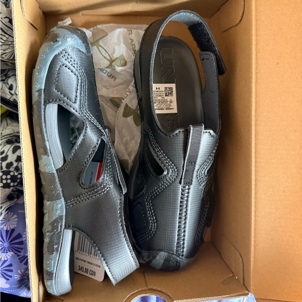 Under Armour Fat Tire Black Sandals - Picture 2 of 4